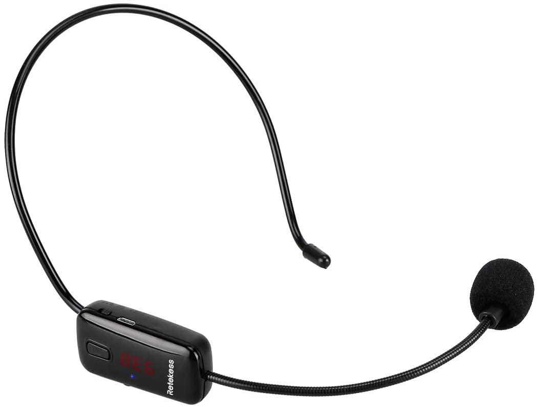 Pack micros sans fil (cravate & serre-tête) + récepteur USB +3 câbles