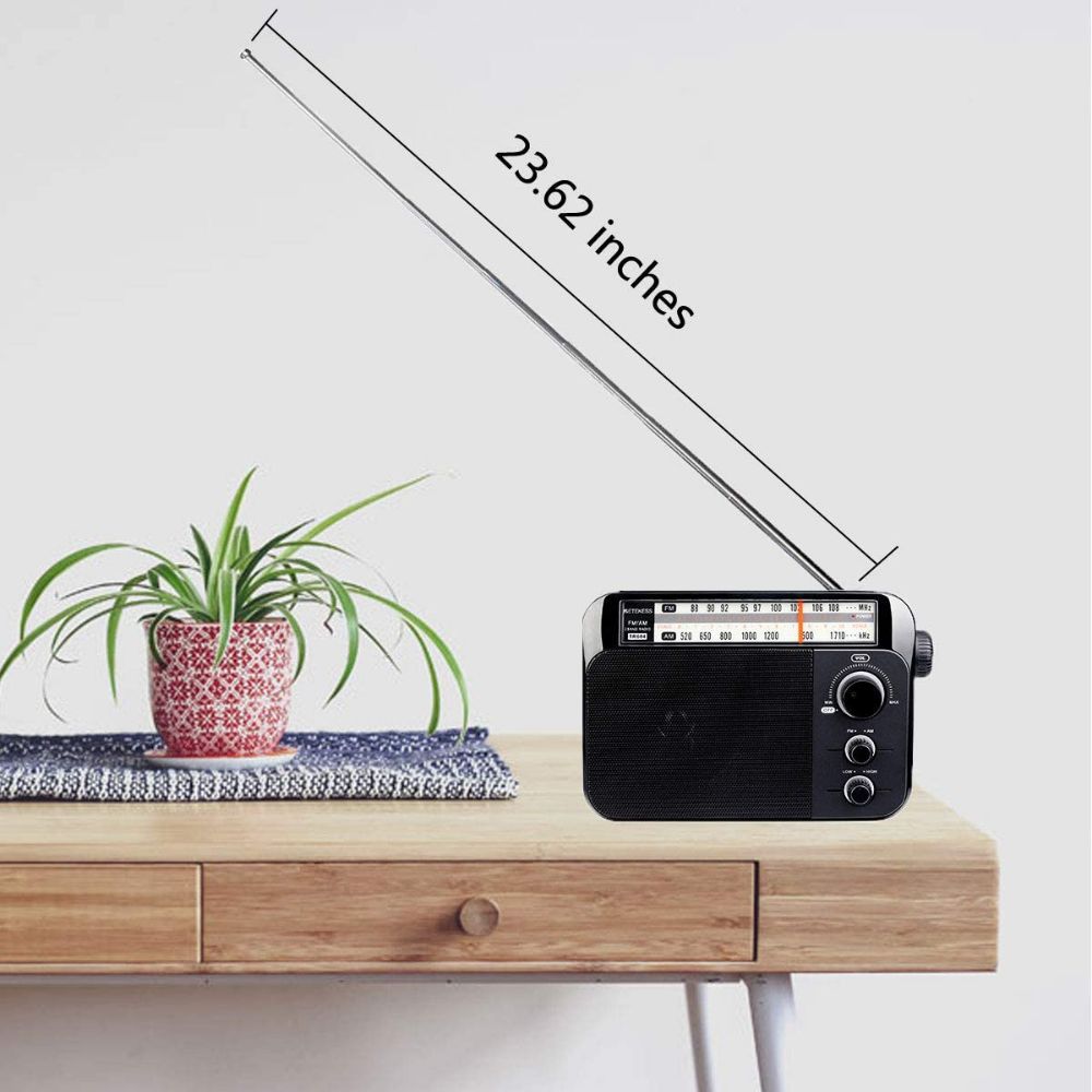 Retekess TR604 FM/AM Radio 2 Bandes Radio Portable AC Alimenté Récepteur pour Les Personnes âgées 