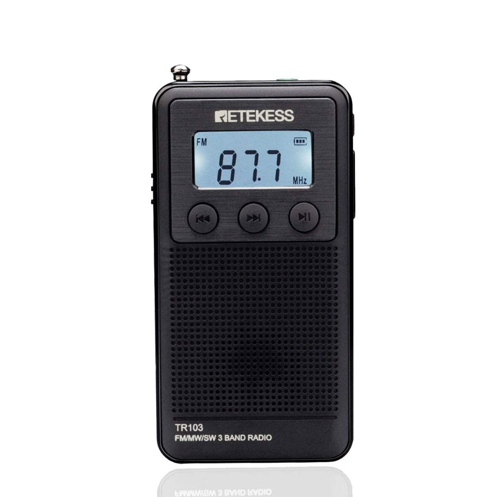Retekess TR103 Mini Radio à Ondes Courtes Radio FM/MW/SW Lecteur MP3 