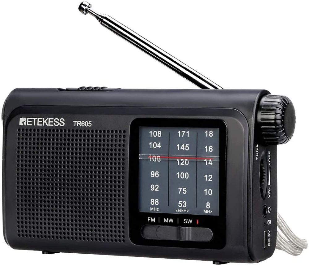Retekess TR605 FM/AM/SW Radio Portable Radio de Poche Traditionnelle