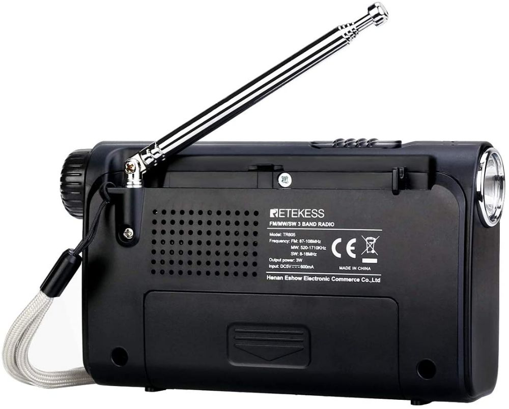 Retekess TR605 FM/AM/SW Radio Portable Radio de Poche Traditionnelle