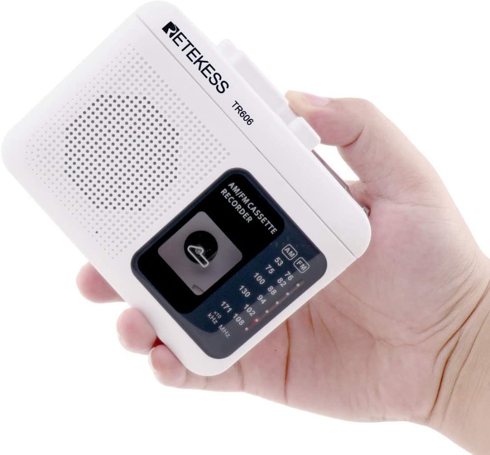 Retekess TR606 Radio Portable FM AM Radio avec Lecteur de Cassettes et Enregistreur Vocal 