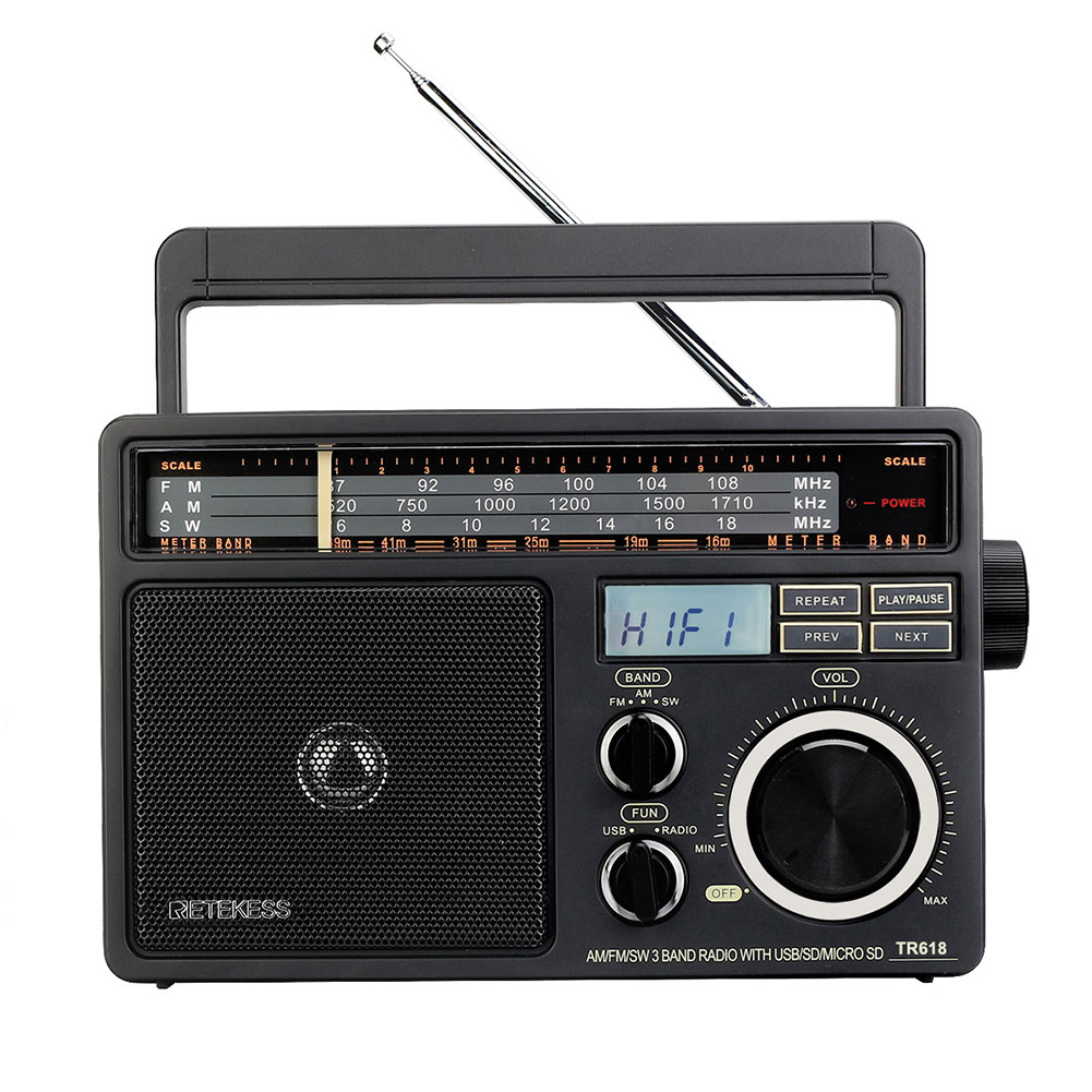 Radio fm analogique portable, fonctionnant sur piles, prise casque