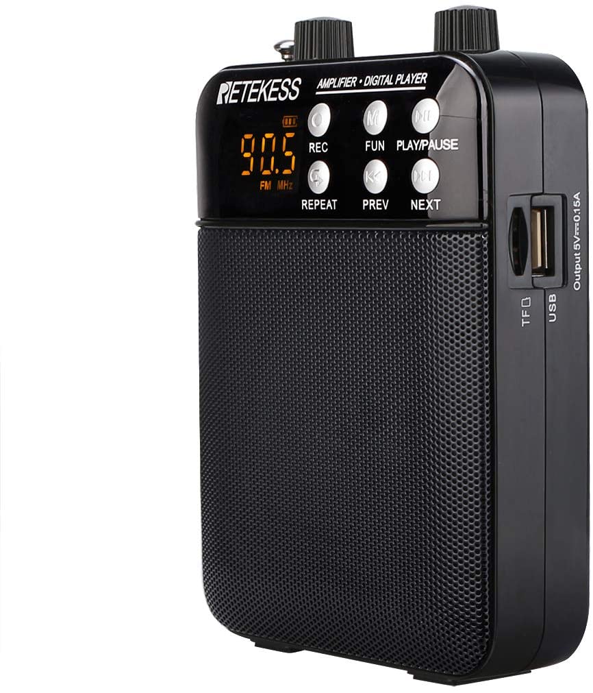 Retekess TR619 Amplificateur de Voix Portable avec Micro filaire