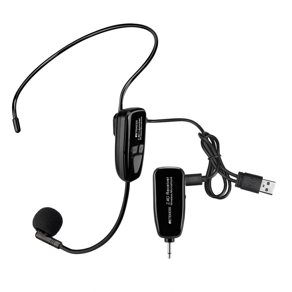 Retekess TT123 Système de Microphone Casque sans Fil,Microphone Amplificateur et Casque