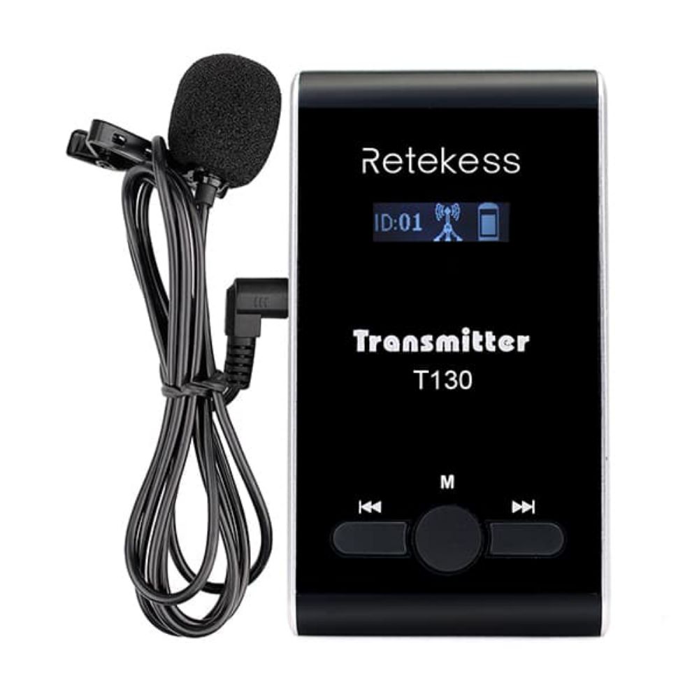 Retekess T130 Emetteur Compatible avec Système de Guide Touristique sans Fil T130-T131