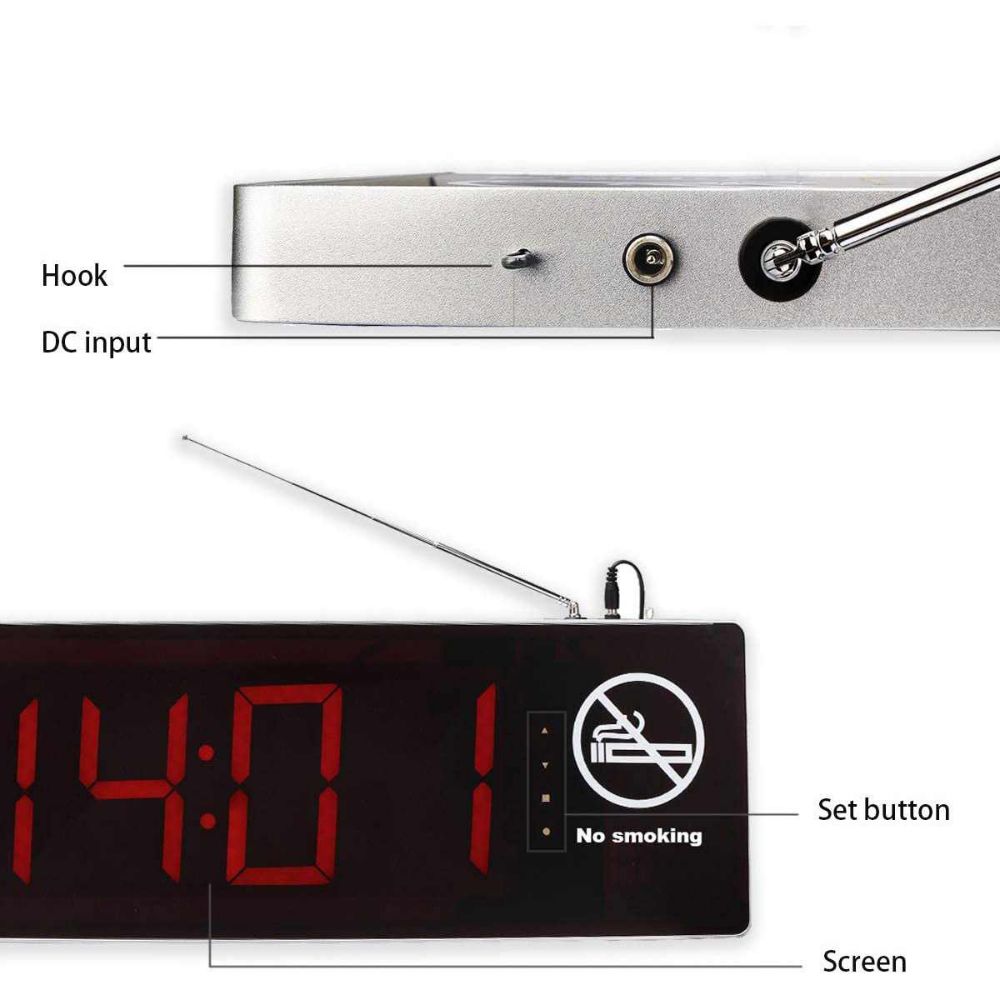 Retekess TD123-TD002 Système d'Appel Urgent dans Le Couloir Double-Face Écran avec Diffusion Vocale