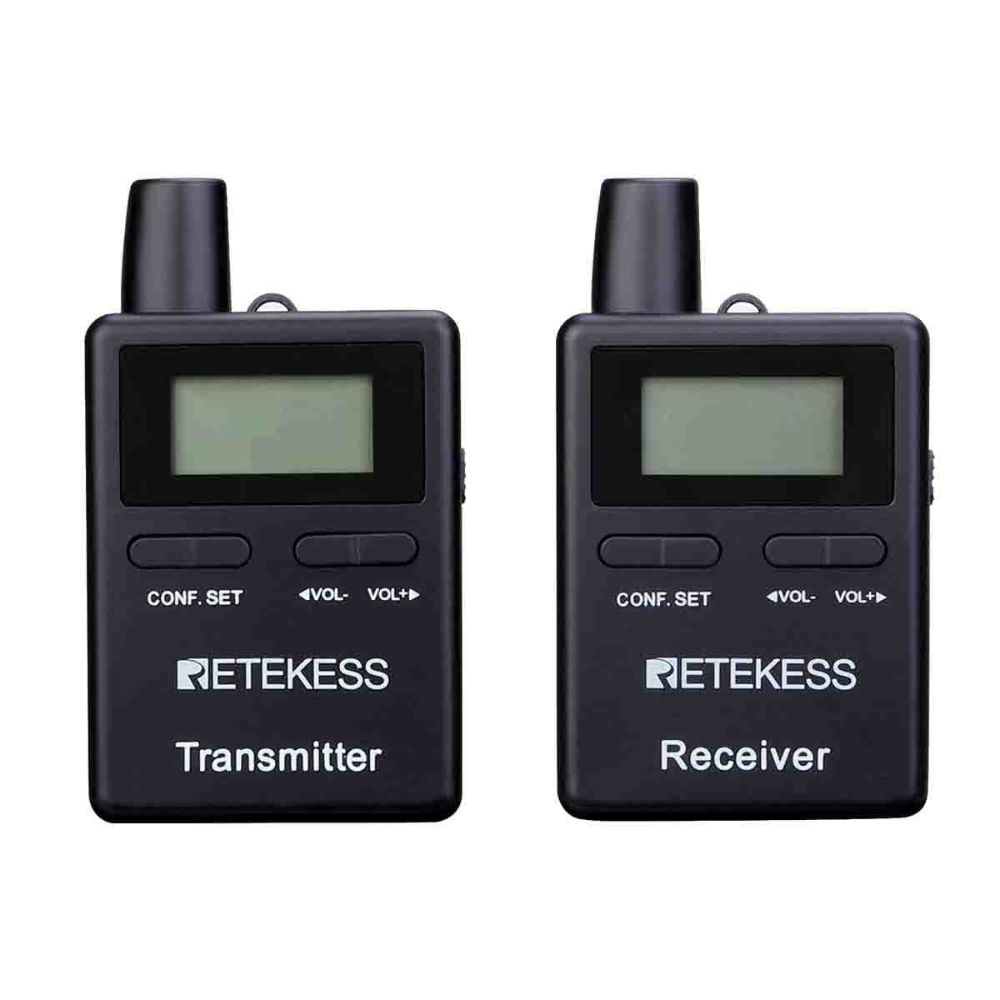 Retekess TT109 Système Audio de Visite Guidée Pour Musée Rechargeable à Longue Portée Pour les Visites Guidées et l'interprétation