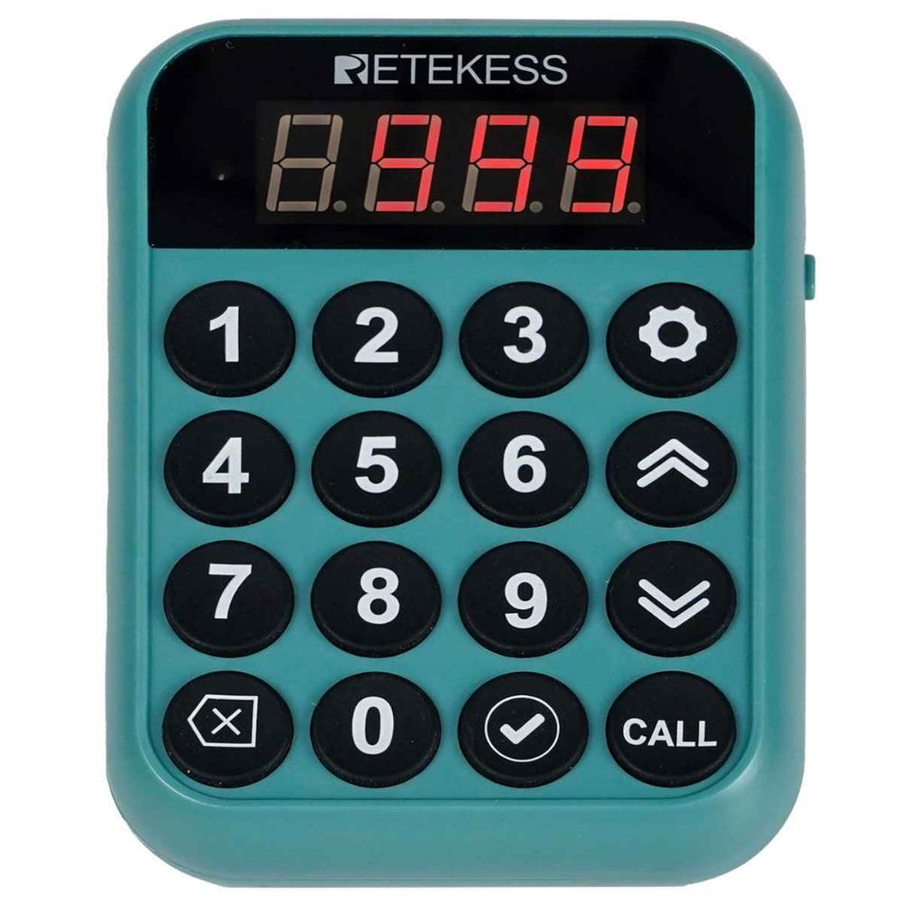 Retekess Émetteur de Clavier pour Système de Téléavertisseur TD168R