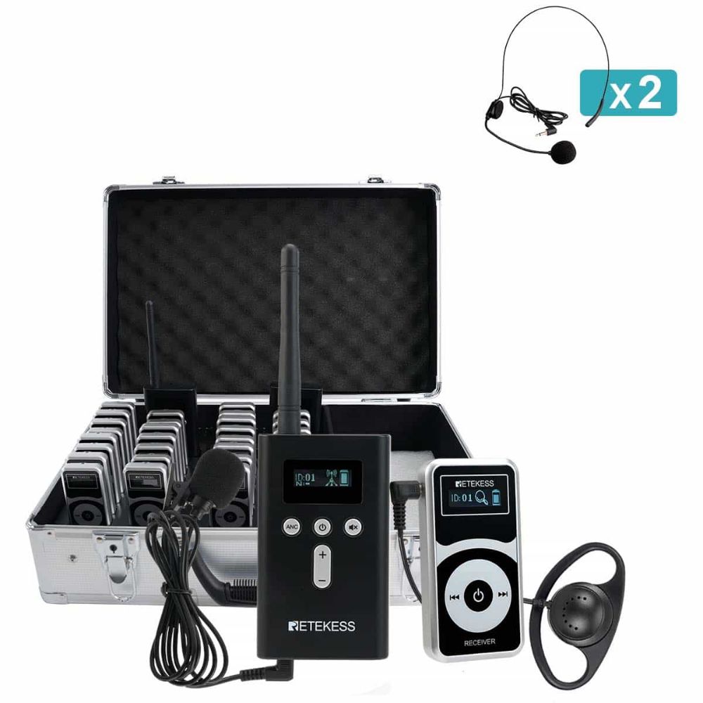 T130P T131P(T130 3rd) Audiophone pour Guide Système Audioguide, Adecuada para Turismo y Visitas a Fábricas