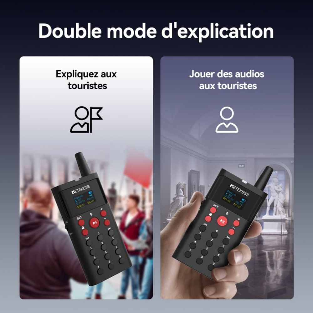 TT127 Système Audio Visite Guidée pour les Musées, les Sites Patrimoniaux et Touristiques