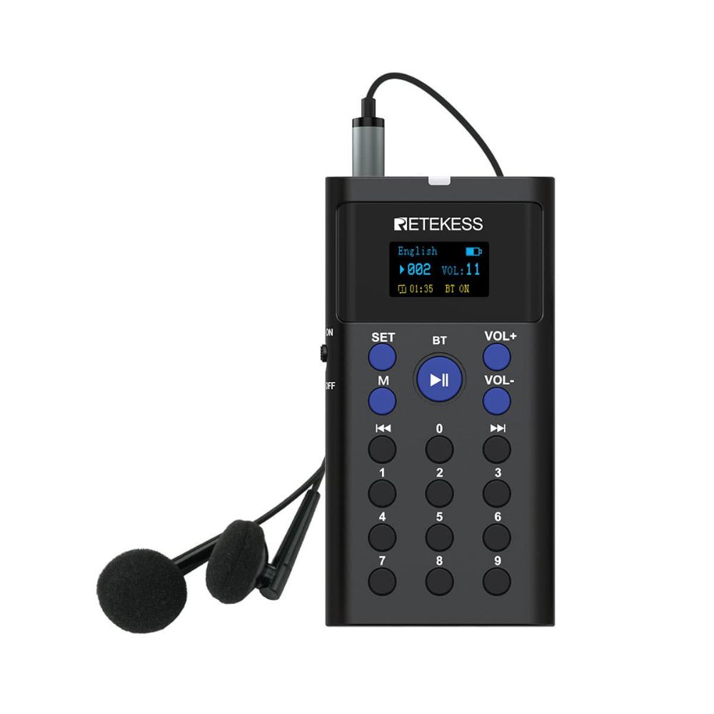 Audioguide TT128 Récepteur pour les Visites Autoguidées Retekess