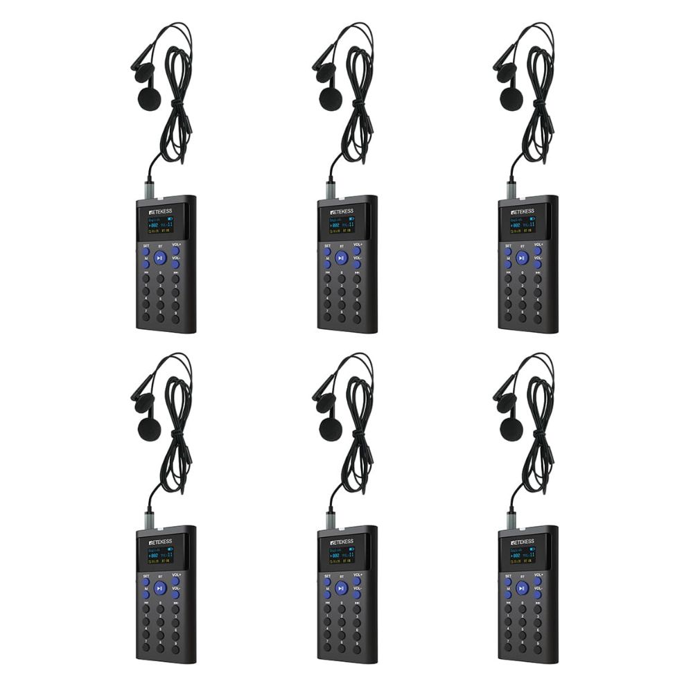 Système de Guide Touristique Audio Bluetooth Retekess TT128 Pour Musées et Usines