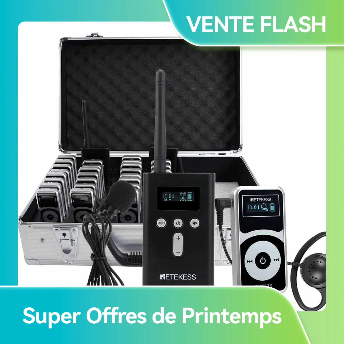 T130P T131P Systèmes Sans Fil pour Visites Guidées