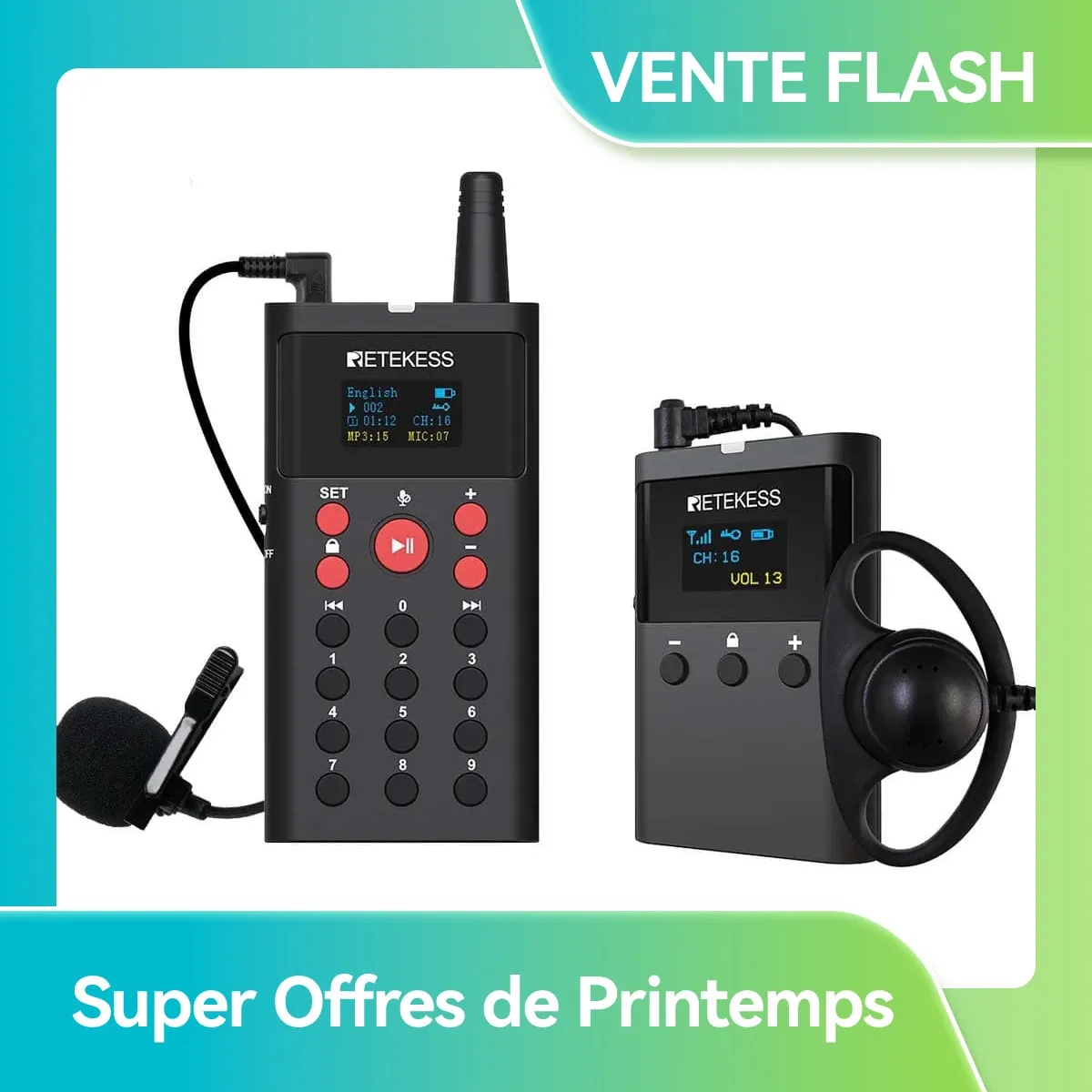 TT127 Système de Guide Touristique avec Lecteur MP3