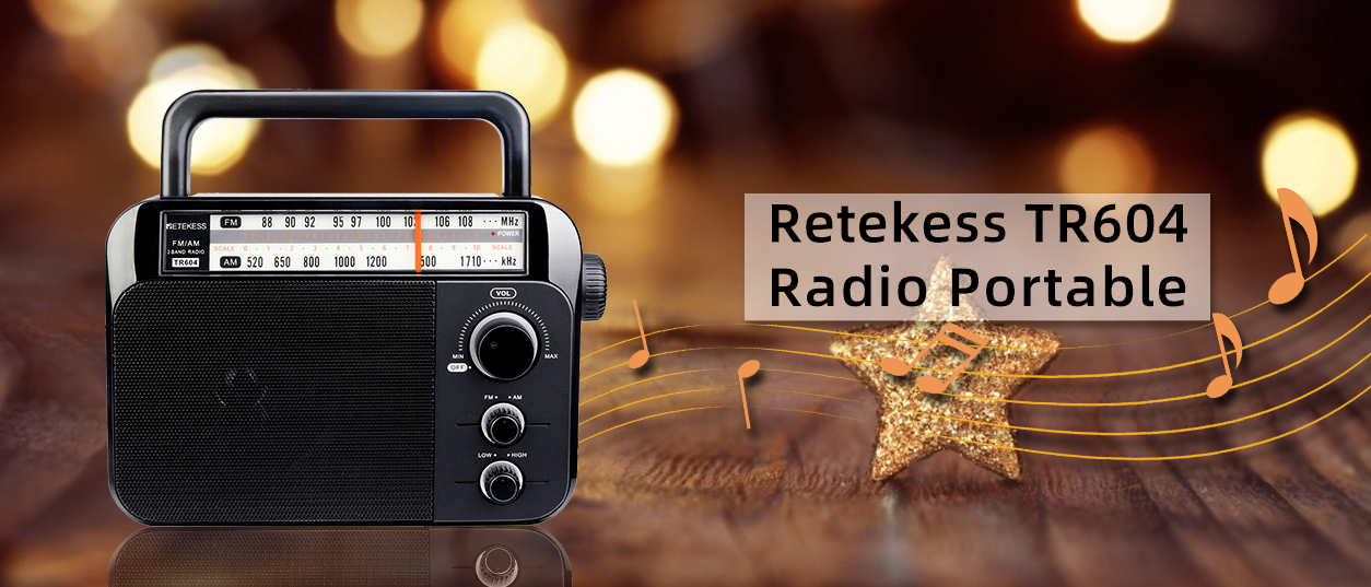 Retekess TR604 Radio Portable FM AM 2 Bandes est un cadeau de Noël pour les personnes âgées