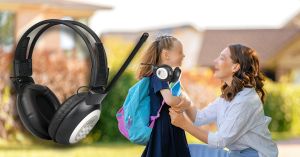 Retekess TR101 Casque Radio FM a Pile, Casque d'examen, Récepteur FM pour l'Interprétation Simultanée dans Les Grandes Conférences doloremque