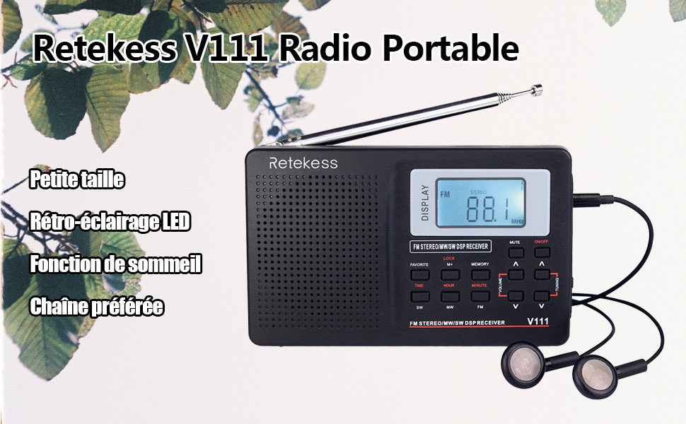 Radio Portable, Am(mw)/fm Radio A Pile, Transistor Radio De Poche