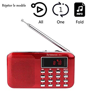 pocket radio with micro sd card port