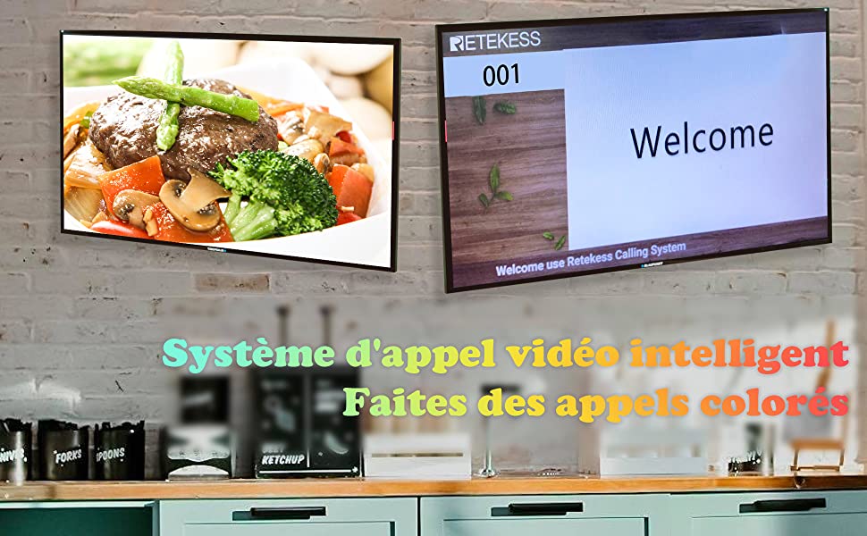 Retekess TD015 Système d'appel Vidéo Retekess TD015 Système d'appel Vidéo