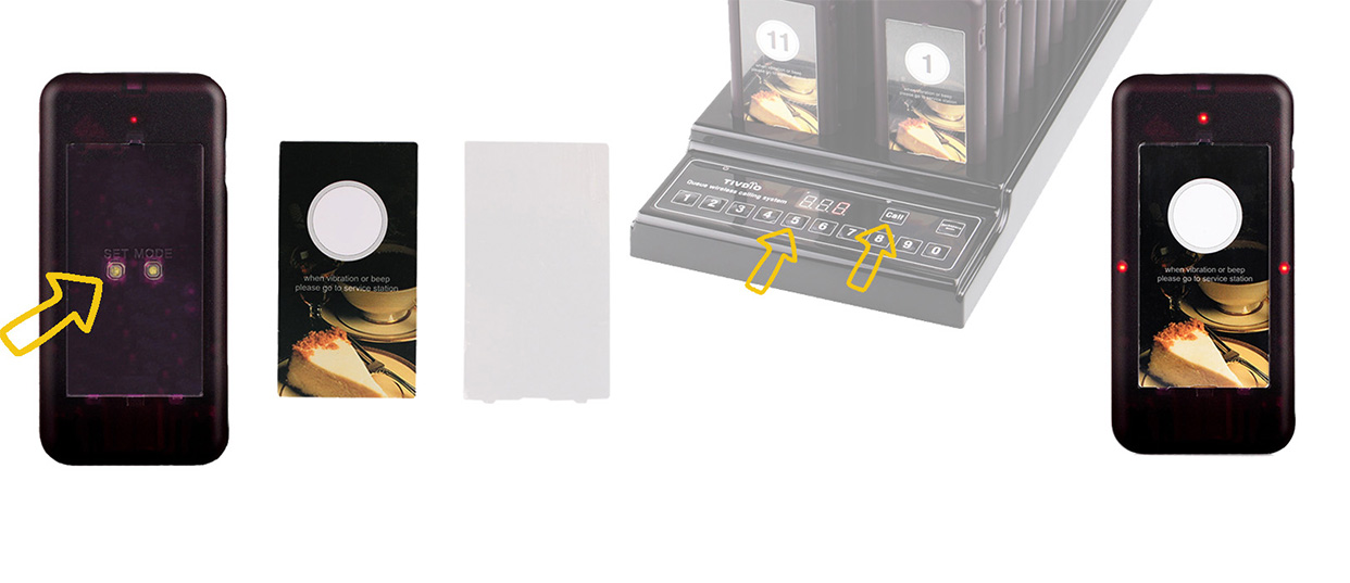 2 T111 T112 système d'appel sans fil comment appairer 