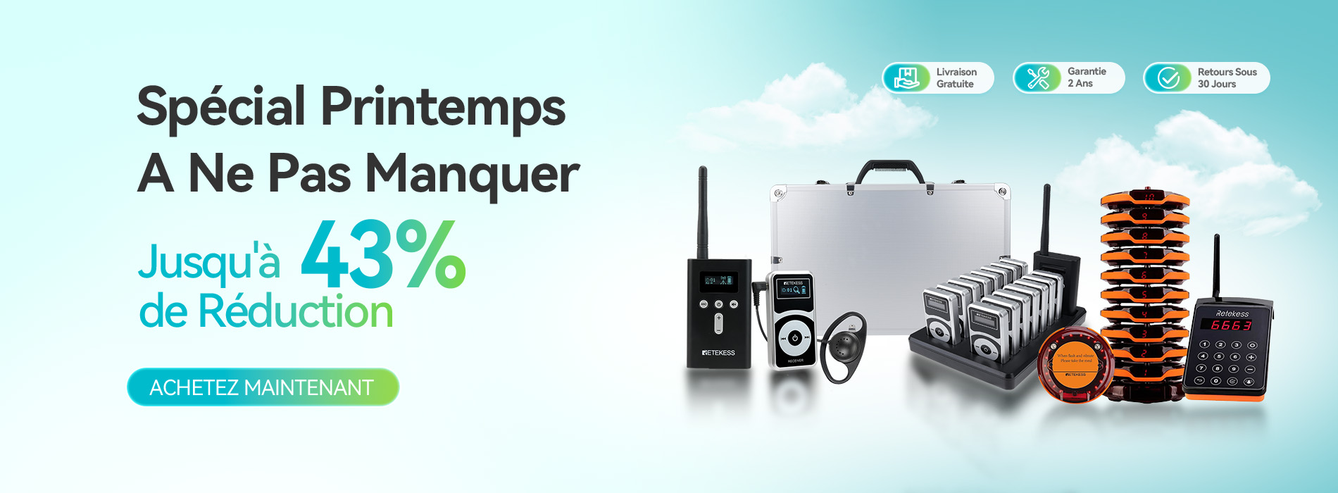 Vente de printemps Retekess